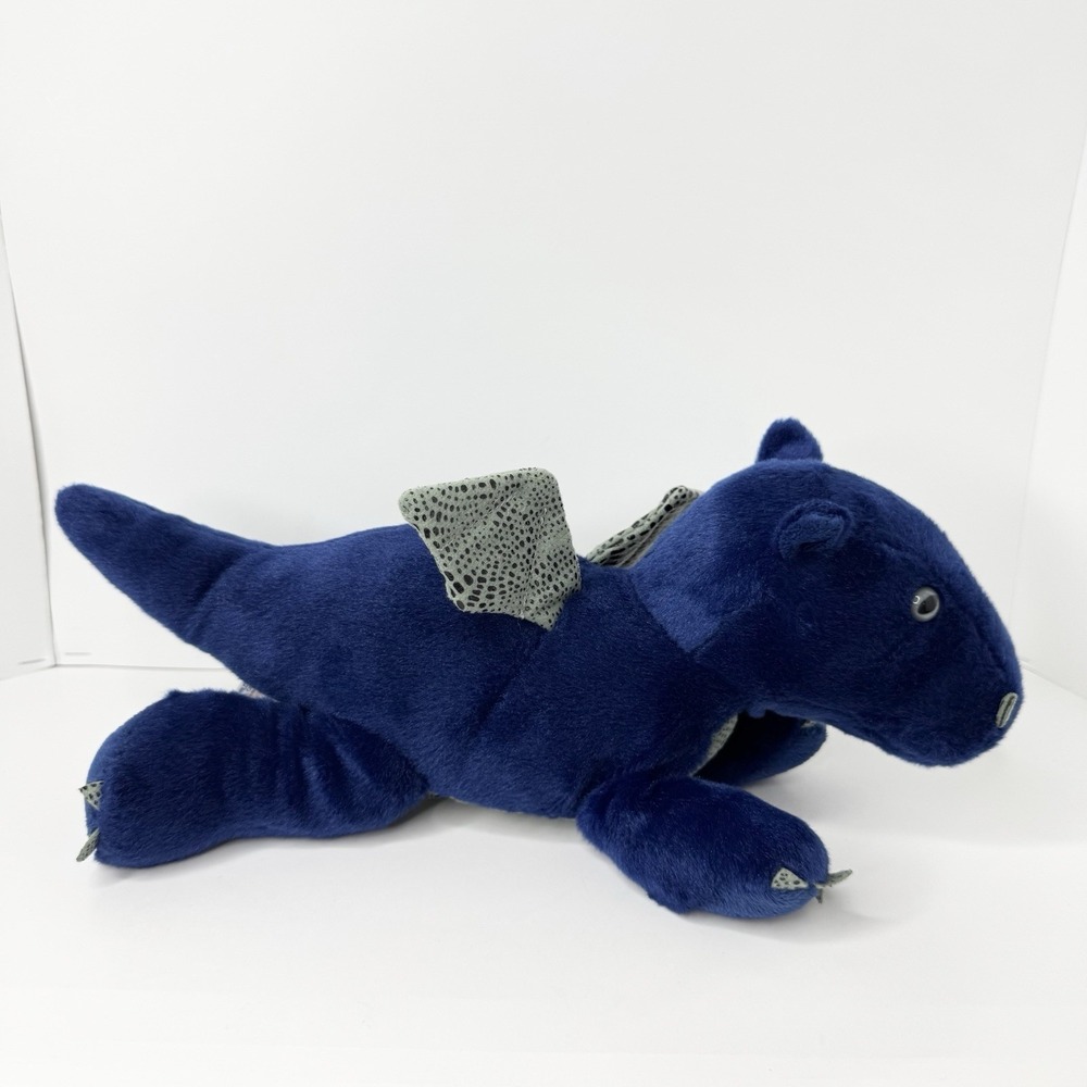 Aurora World Flopsie Blue Sapphire Dragon Plush Beanbag Stuffed Animal 14"